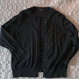 JCrew black cardigan